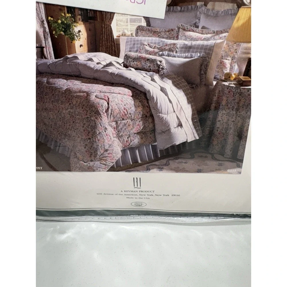Vintage Laura Ashley‎ Quartet Blouson Window Valances Floral 86x15 1990's
